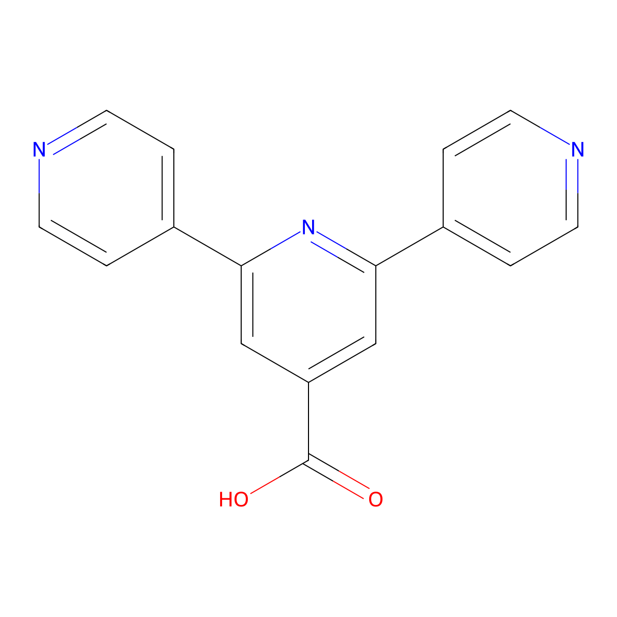 [4,2':6',4''-Terpyridine]-4'-carboxylic acid molecular structure, CAS 1214356-55-4