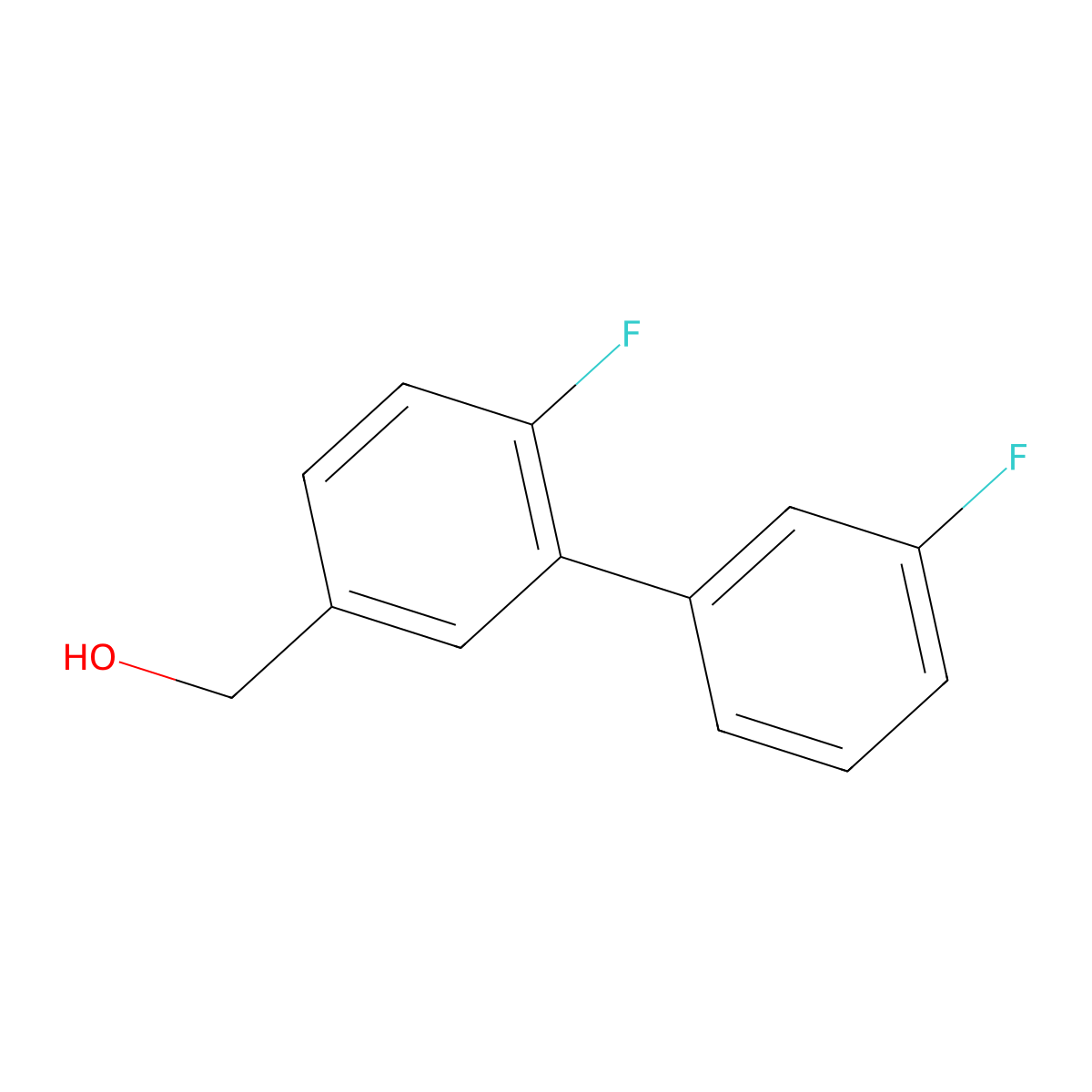 (3',2-Difluorobiphenyl-5-yl)methanol molecular structure, CAS 1214356-64-5