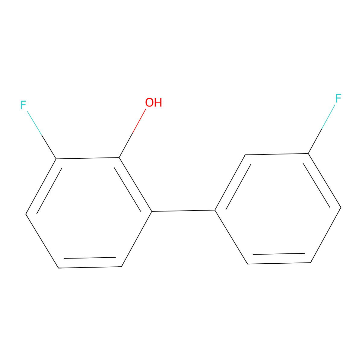 3,3'-Difluoro-[1,1'-biphenyl]-2-ol molecular structure, CAS 1214356-83-8