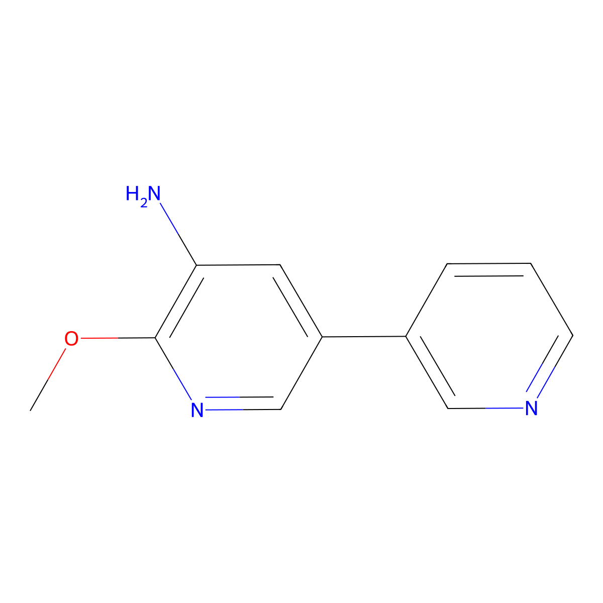 6-Methoxy-[3,3'-bipyridin]-5-amine molecular structure, CAS 1214356-99-6