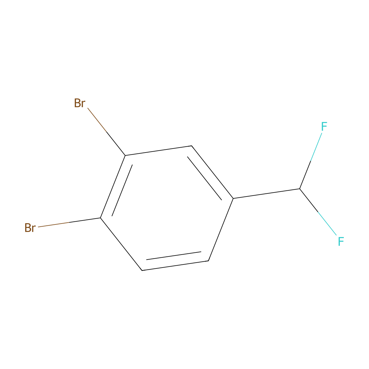1,2-Dibromo-4-(difluoromethyl)benzene molecular structure, CAS 1214358-09-4