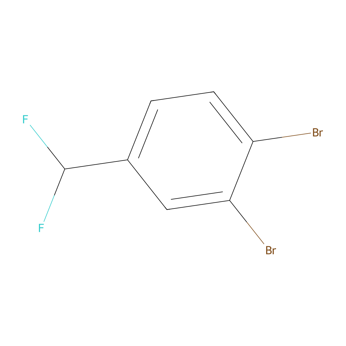 1,2-Dibromo-4-(difluoromethyl)benzene molecular structure, CAS 1214358-09-4