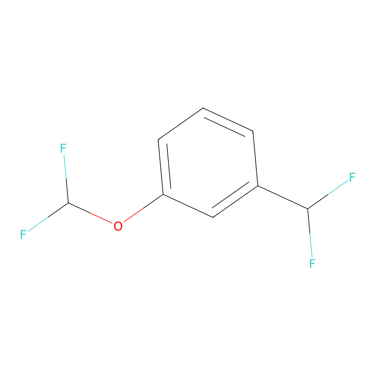 1-(Difluoromethoxy)-3-(difluoromethyl)benzene molecular structure, CAS 1214358-14-1