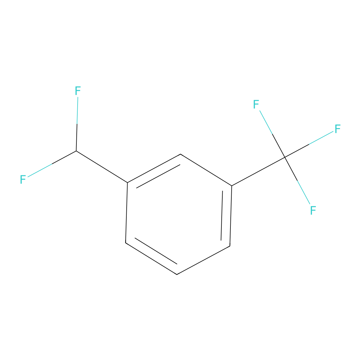 1-(Difluoromethyl)-3-(trifluoromethyl)benzene molecular structure, CAS 1214358-15-2