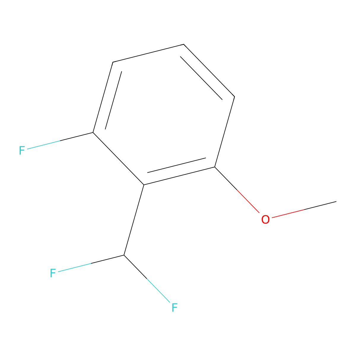 2-(Difluoromethyl)-3-fluoroanisole molecular structure, CAS 1214358-22-1