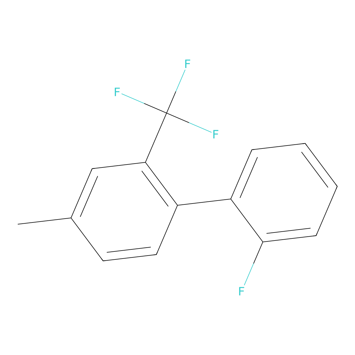 1-(2-Fluorophenyl)-4-methyl-2-(trifluoromethyl)benzene molecular structure, CAS 1214358-28-7