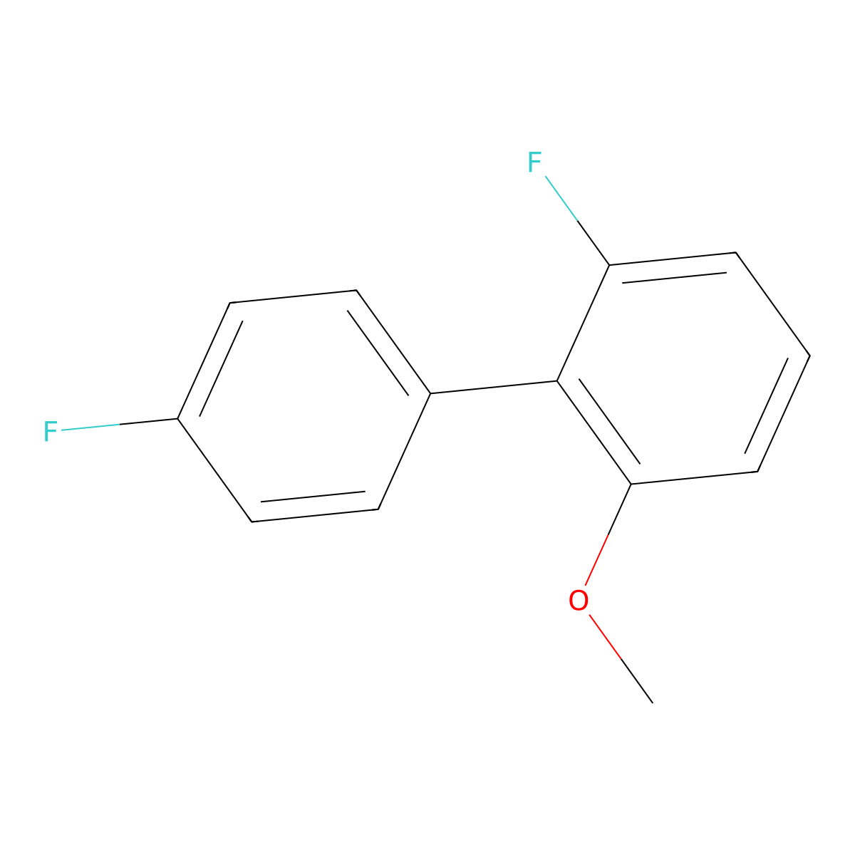 2,4'-Difluoro-6-methoxy-1,1'-biphenyl molecular structure, CAS 1214358-80-1