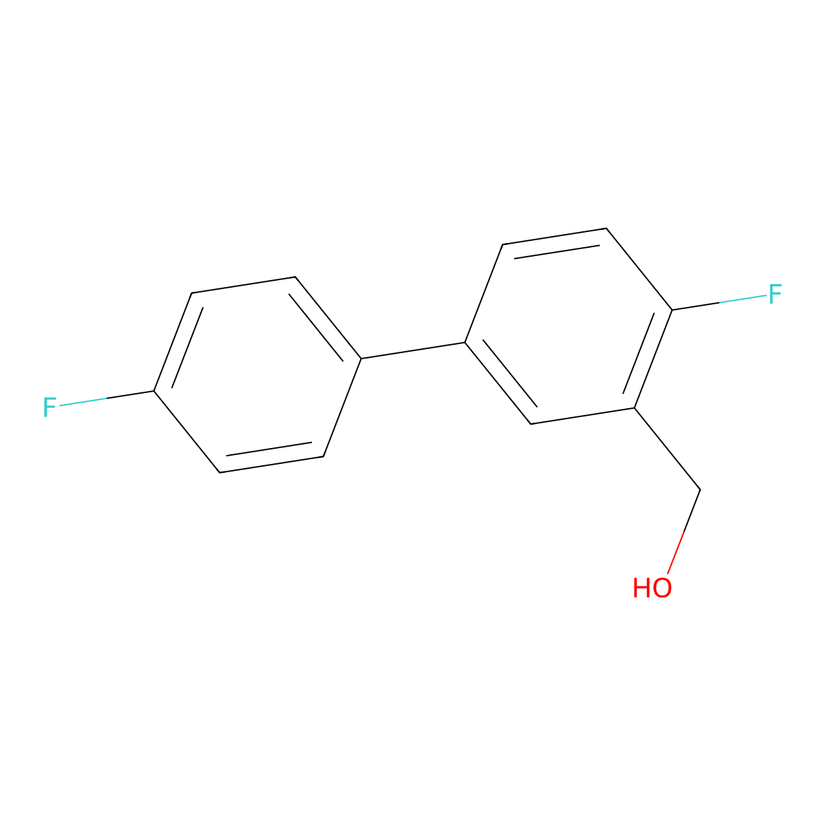 (4',4-Difluorobiphenyl-3-yl)methanol molecular structure, CAS 1214359-16-6