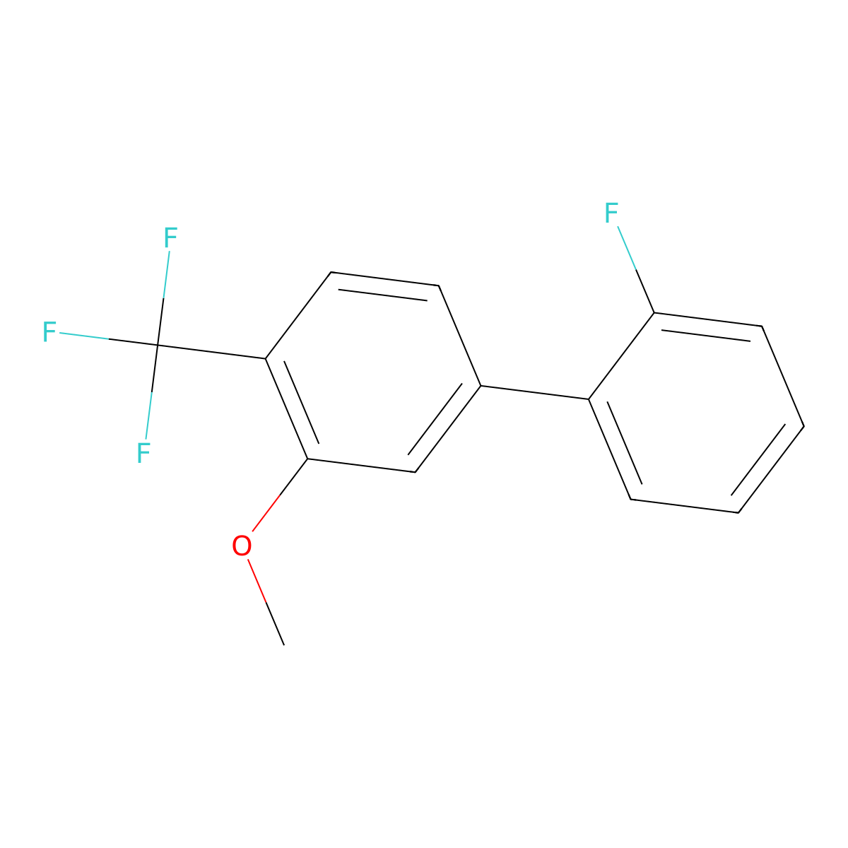 4-(2-Fluorophenyl)-2-methoxy-1-(trifluoromethyl)benzene molecular structure, CAS 1214359-44-0