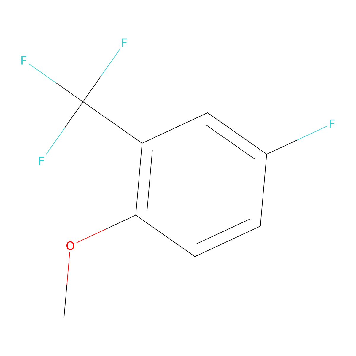4-Fluoro-2-(trifluoromethyl)anisole molecular structure, CAS 1214360-06-1