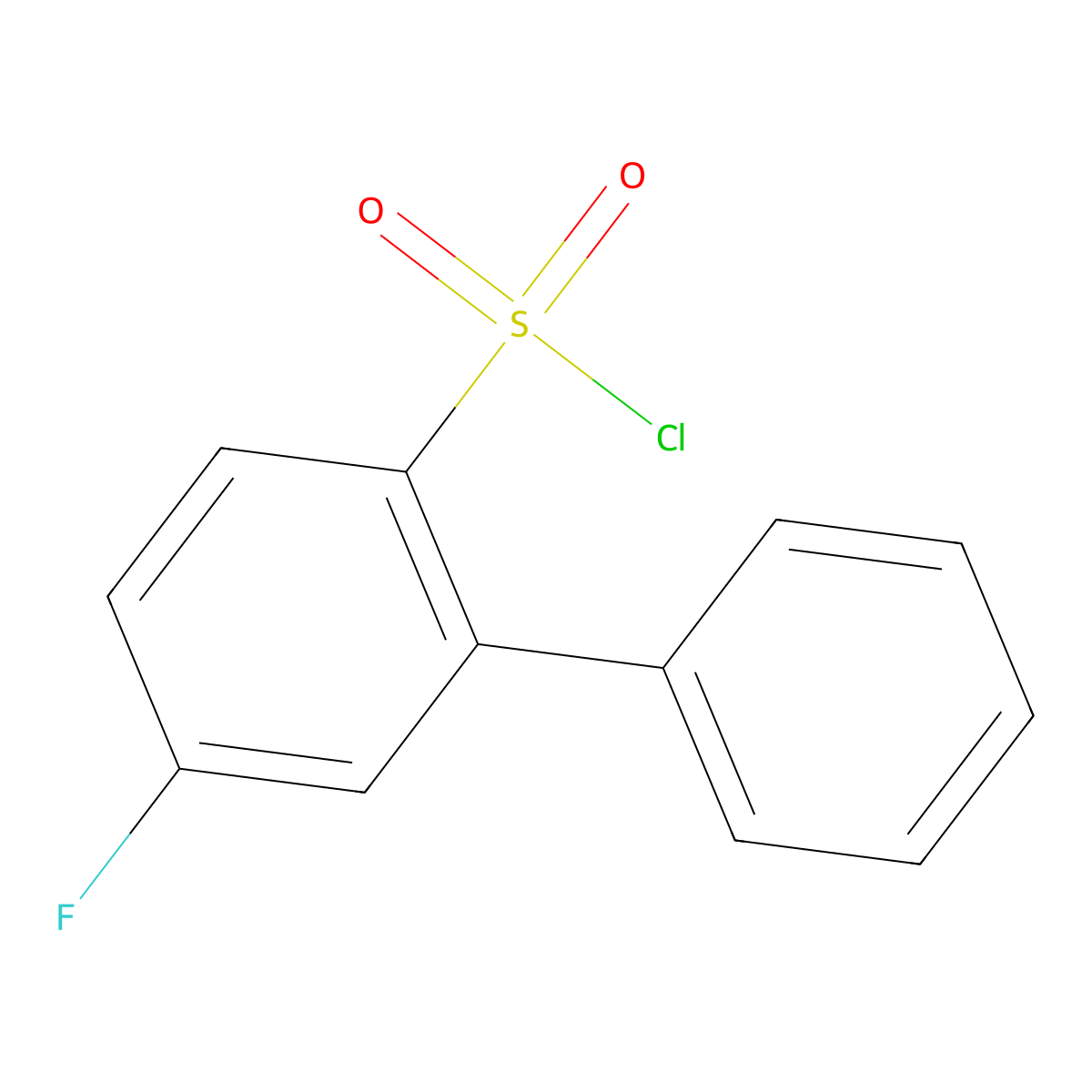 5-Fluoro-2-biphenylsulfonyl chloride molecular structure, CAS 1214360-80-1