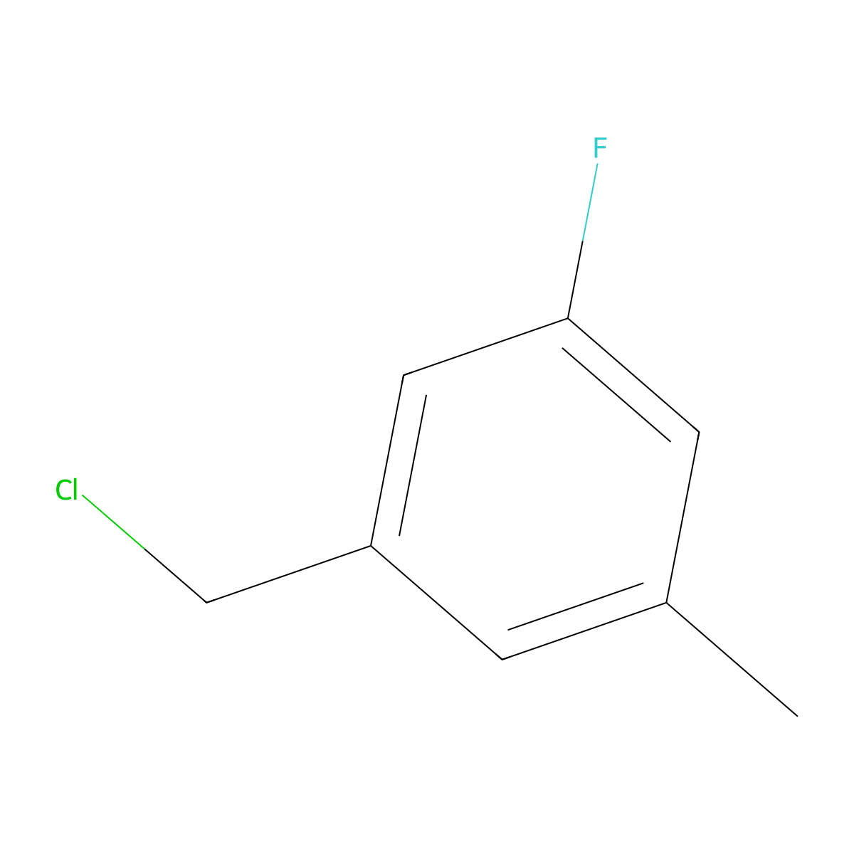 1-(Chloromethyl)-3-fluoro-5-methylbenzene molecular structure, CAS 1214361-65-5