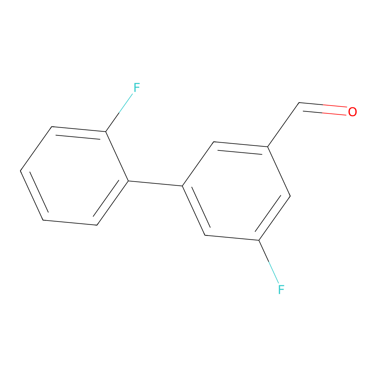2',5-Difluoro-[1,1'-biphenyl]-3-carbaldehyde molecular structure, CAS 1214361-75-7