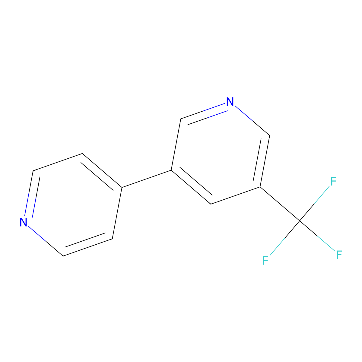 5-(Trifluoromethyl)-3,4'-bipyridine molecular structure, CAS 1214362-09-0