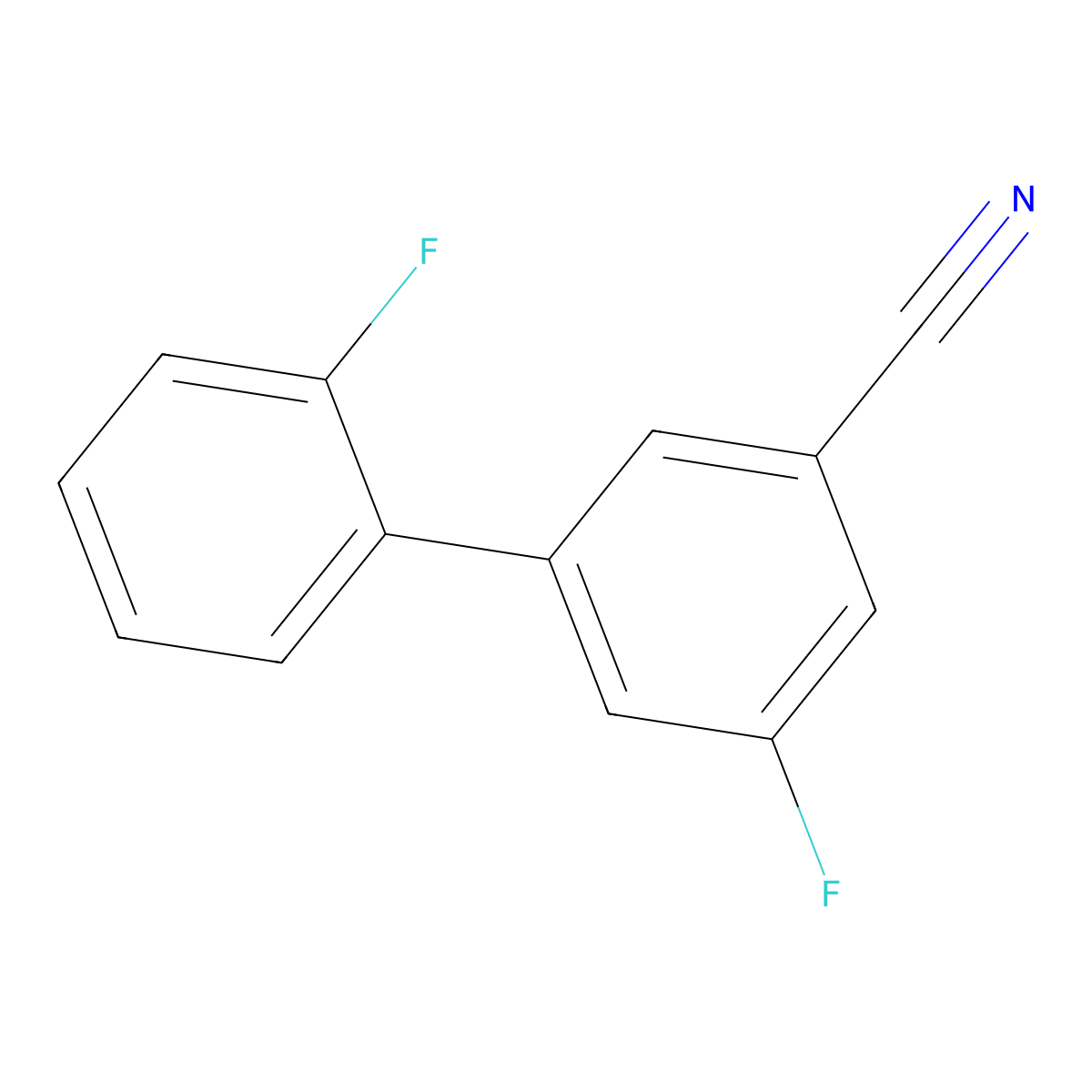 2',5-Difluoro-[1,1'-biphenyl]-3-carbonitrile molecular structure, CAS 1214362-20-5