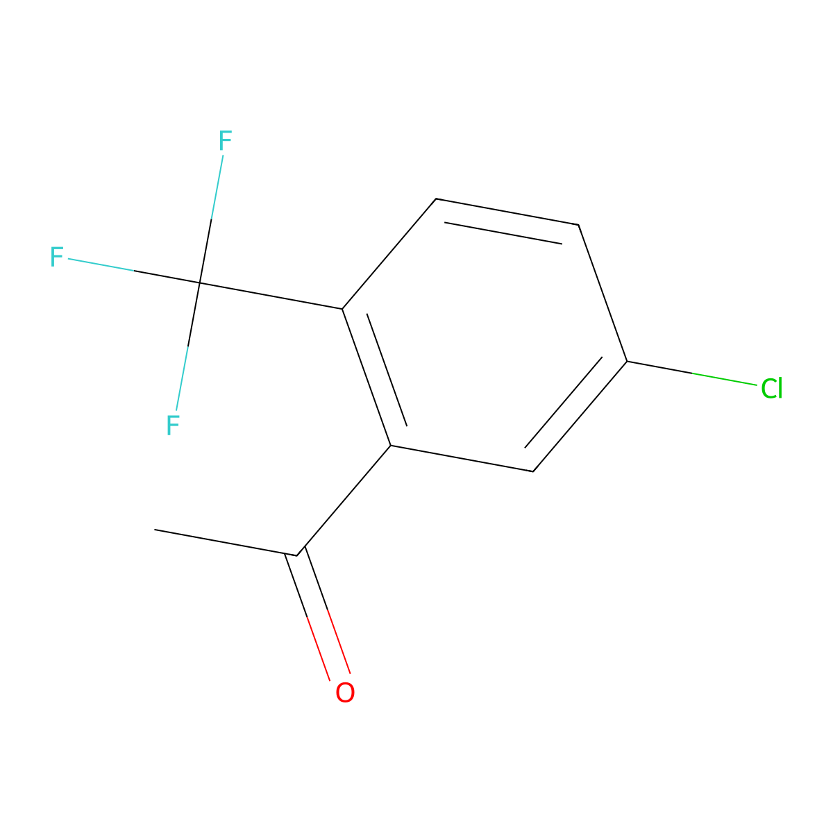 1-(5-Chloro-2-(trifluoromethyl)phenyl)ethan-1-one molecular structure, CAS 1214362-82-9