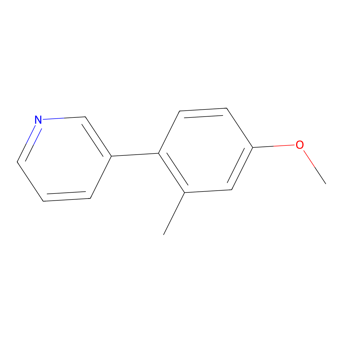 3-(4-Methoxy-2-methylphenyl)pyridine molecular structure, CAS 1214363-22-0