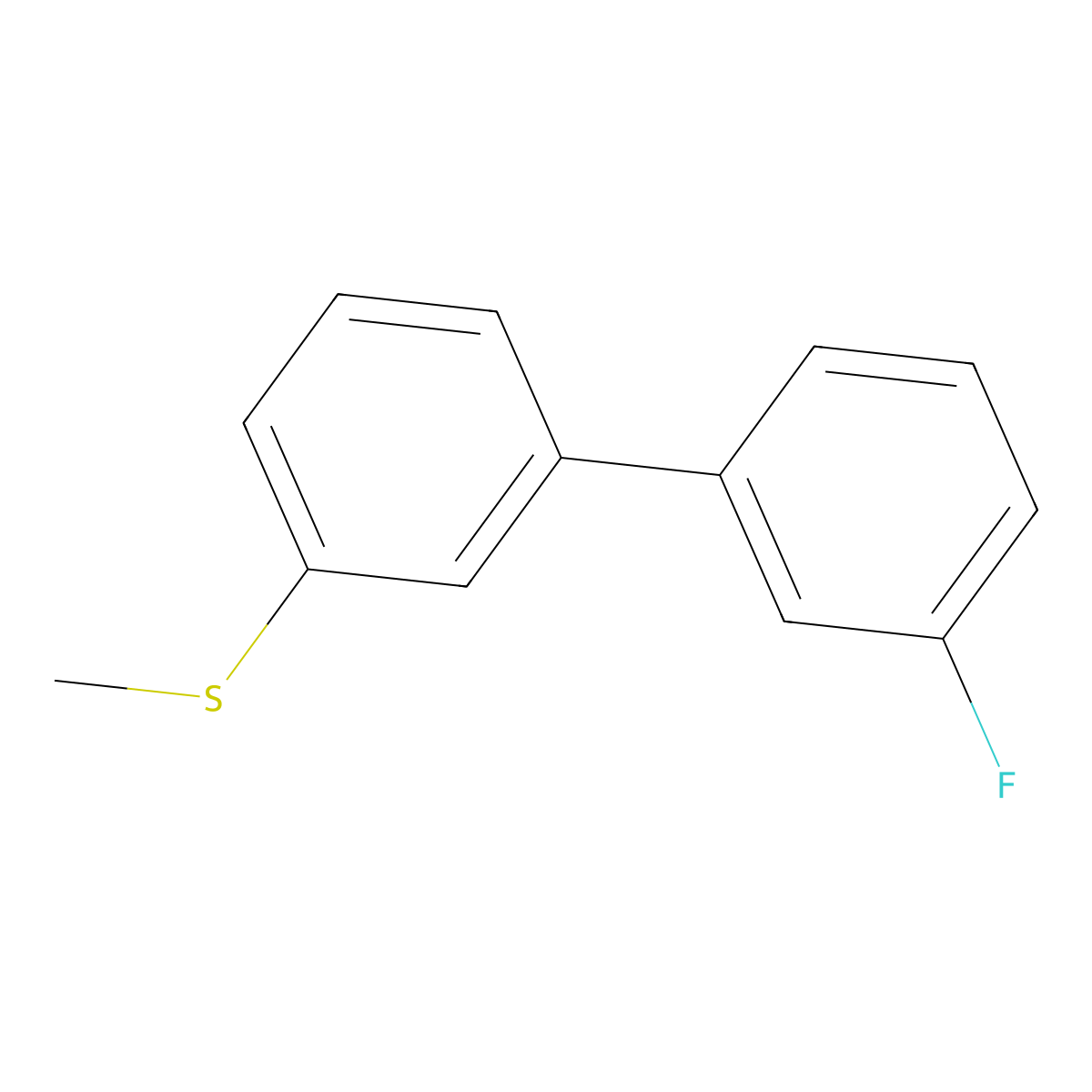 (3'-Fluorobiphenyl-3-yl)(methyl)sulfane molecular structure, CAS 1214363-31-1