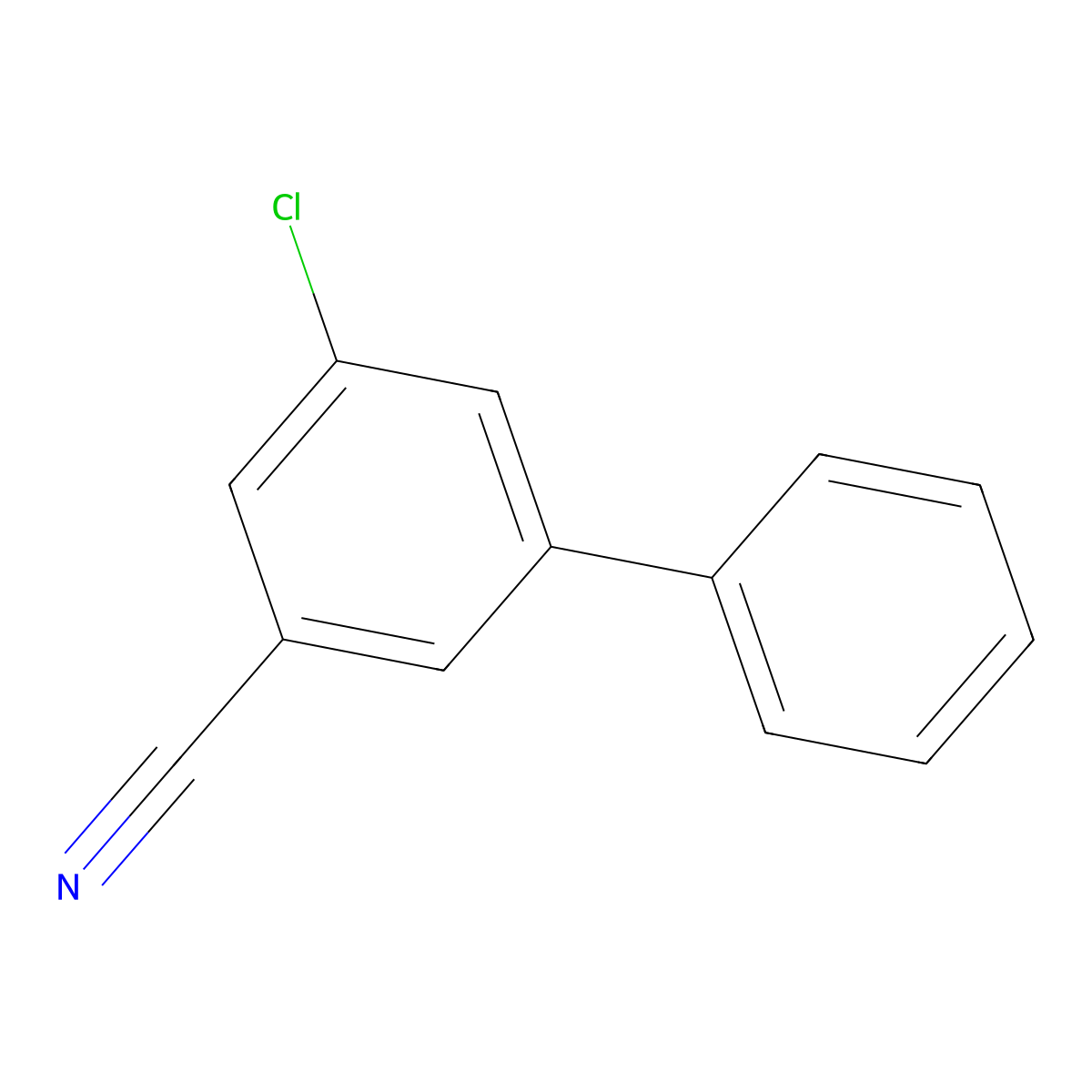 5-Chlorobiphenyl-3-carbonitrile molecular structure, CAS 1214363-96-8