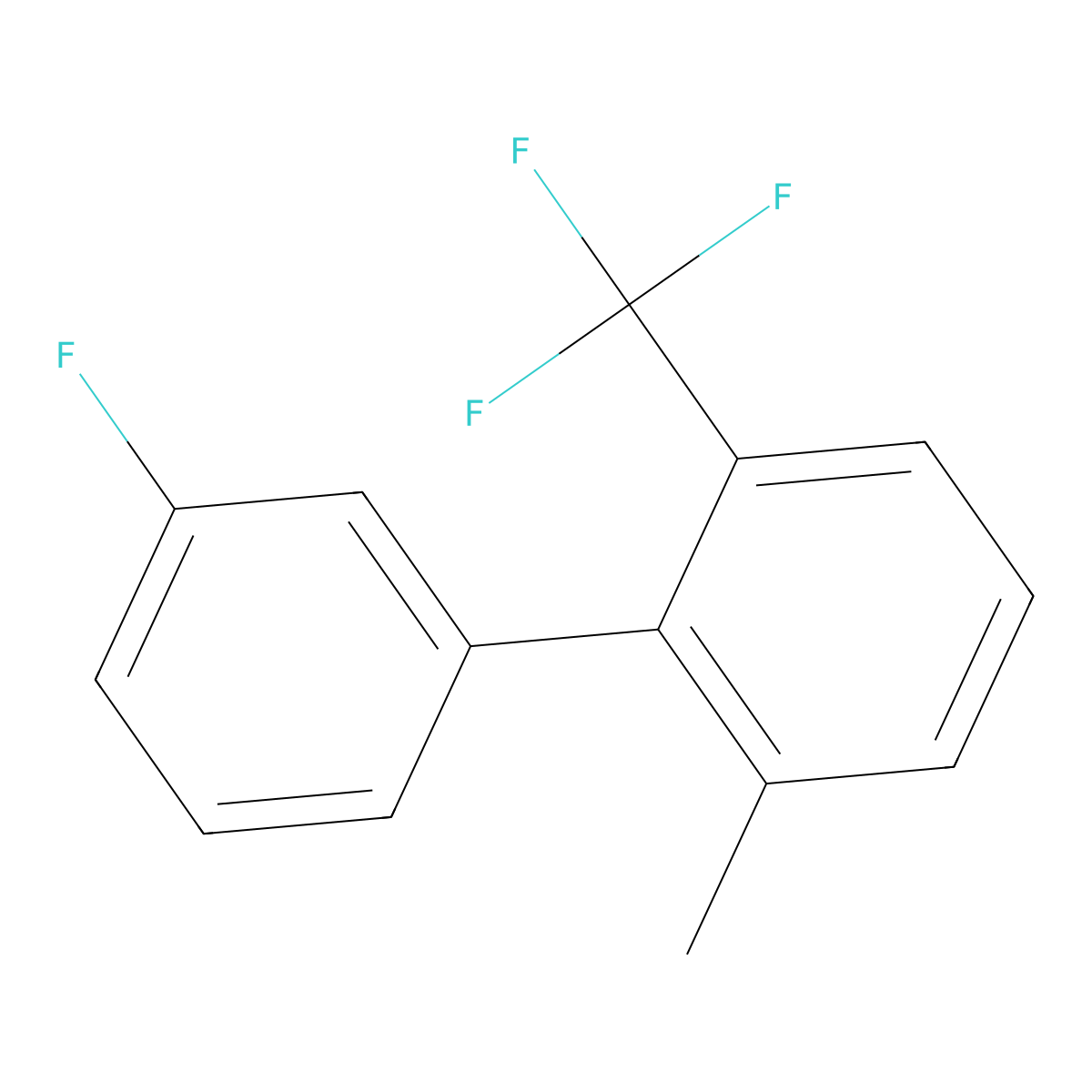 2-(3-Fluorophenyl)-1-methyl-3-(trifluoromethyl)benzene molecular structure, CAS 1214364-35-8