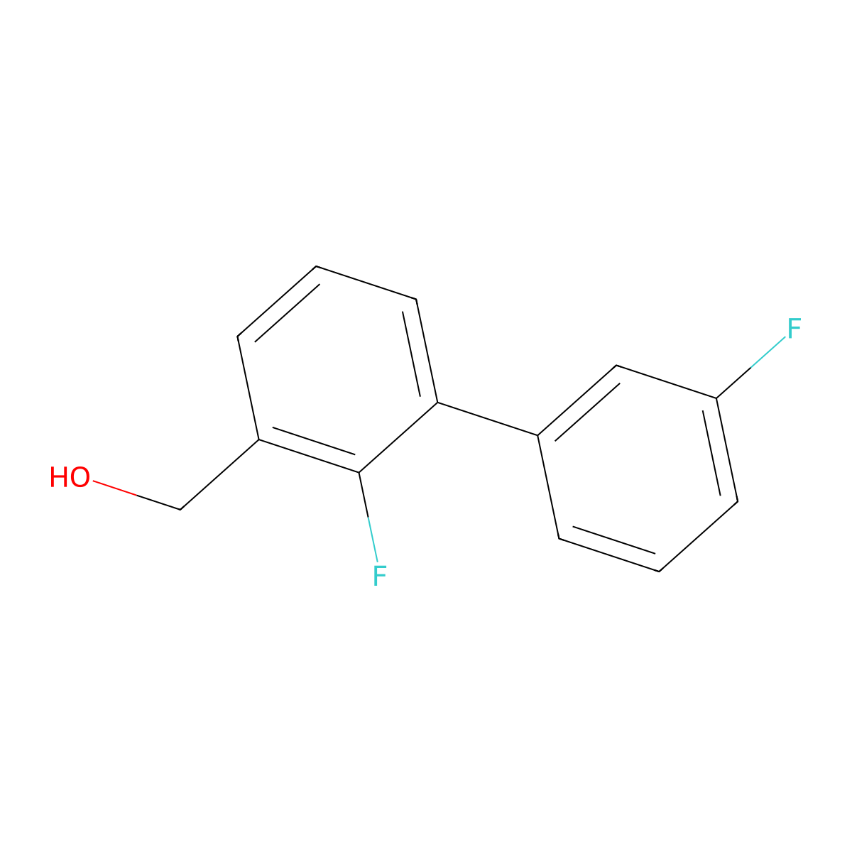 (3',2-Difluorobiphenyl-3-yl)methanol molecular structure, CAS 1214364-42-7