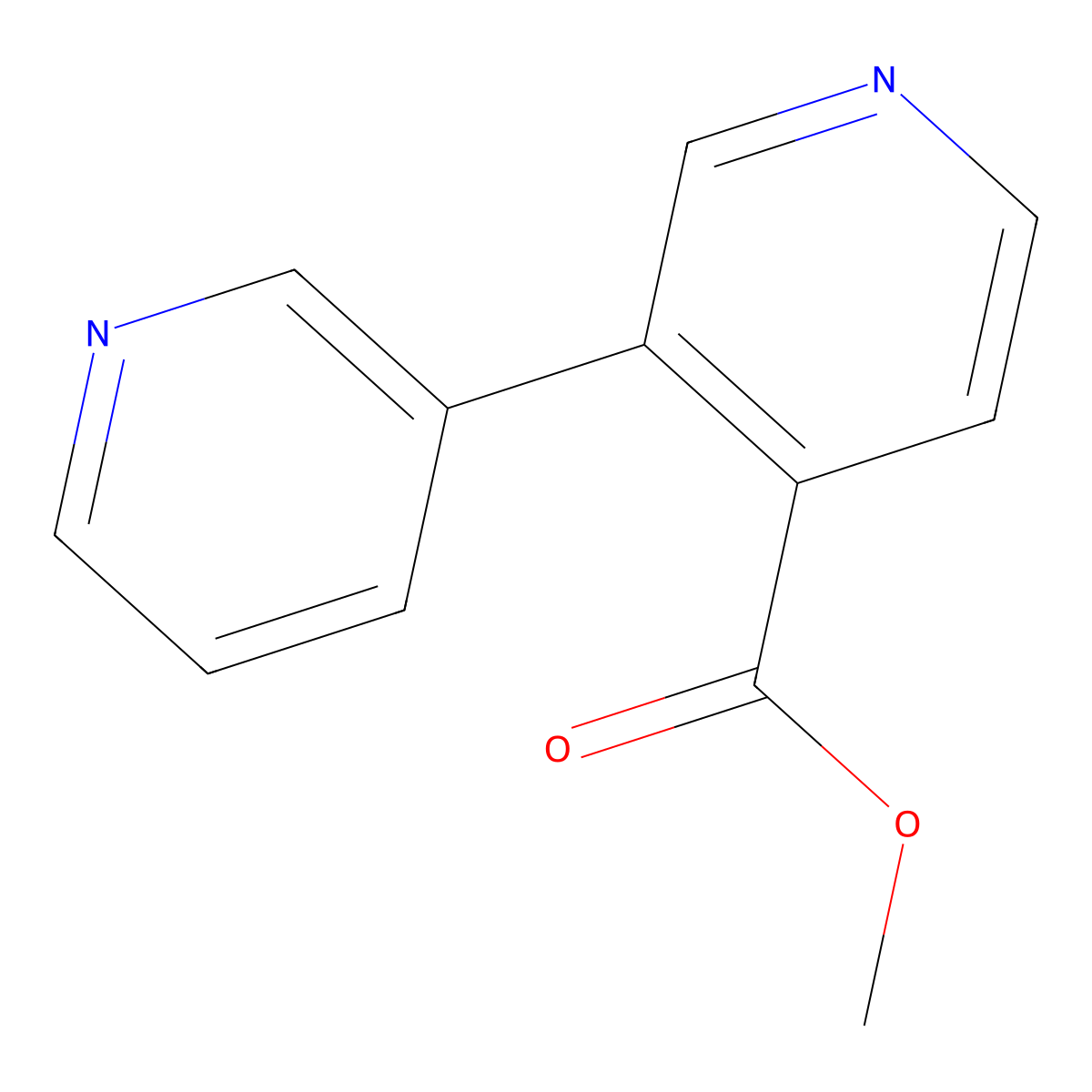 Methyl 3-(pyridin-3-YL)isonicotinate molecular structure, CAS 1214364-60-9