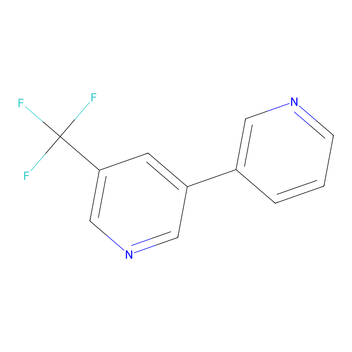 5-(Trifluoromethyl)-3,3'-bipyridine molecular structure, CAS 1214364-61-0