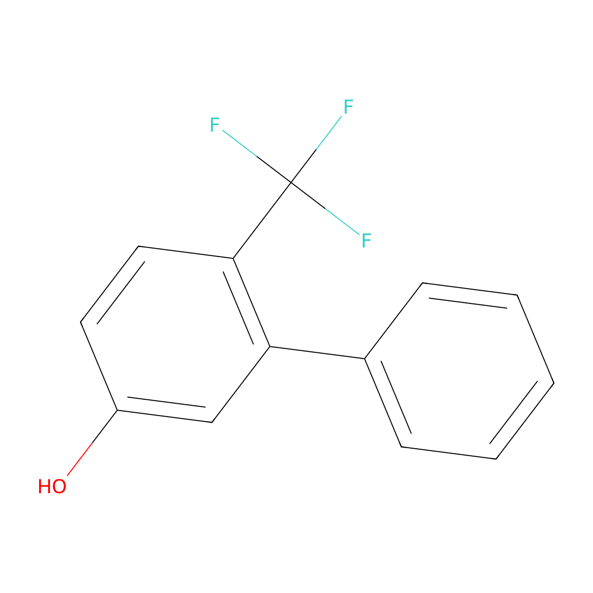 6-Trifluoromethylbiphenyl-3-ol molecular structure, CAS 1214364-82-5