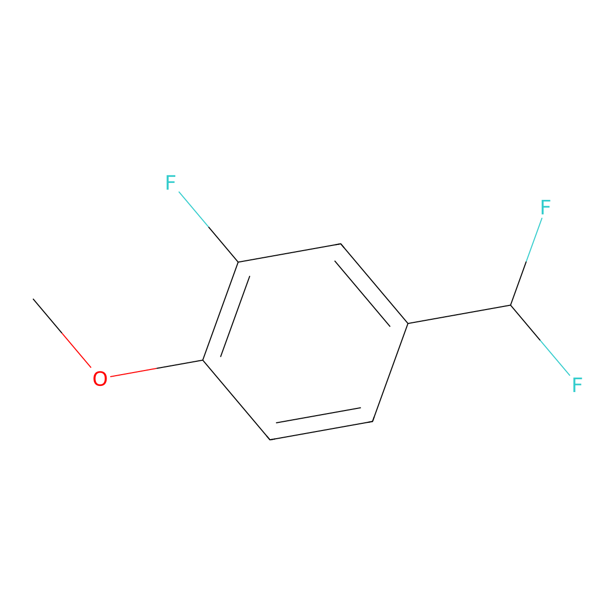4-(Difluoromethyl)-2-fluoroanisole molecular structure, CAS 1214364-97-2