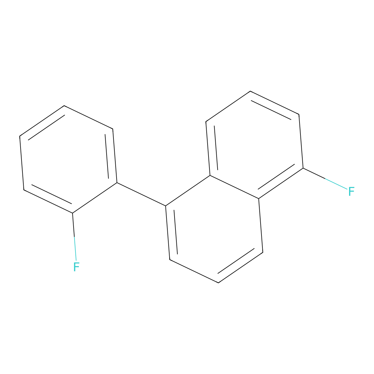1-Fluoro-5-(2-fluorophenyl)naphthalene molecular structure, CAS 1214366-34-3