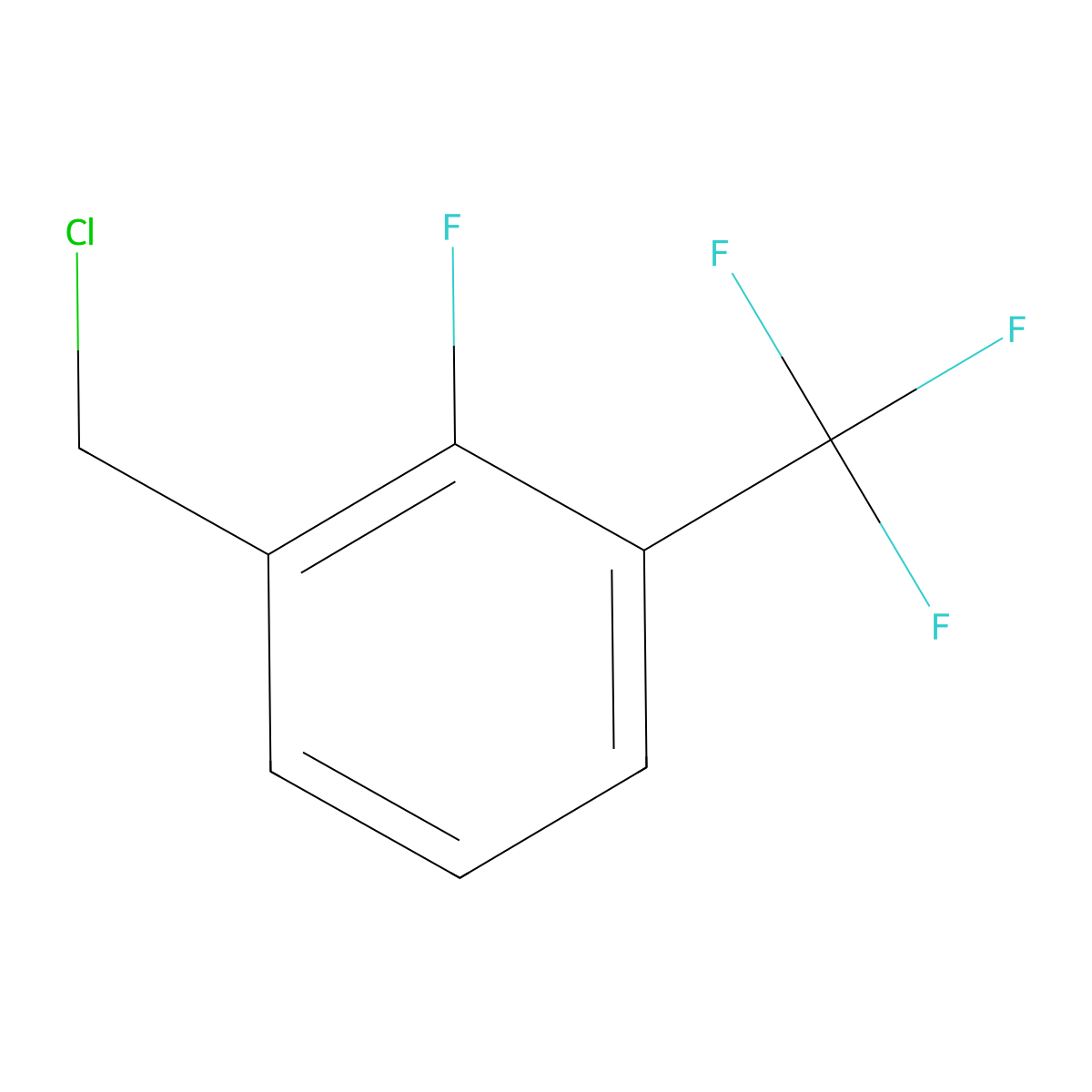 1-(Chloromethyl)-2-fluoro-3-(trifluoromethyl)benzene molecular structure, CAS 1214366-56-9