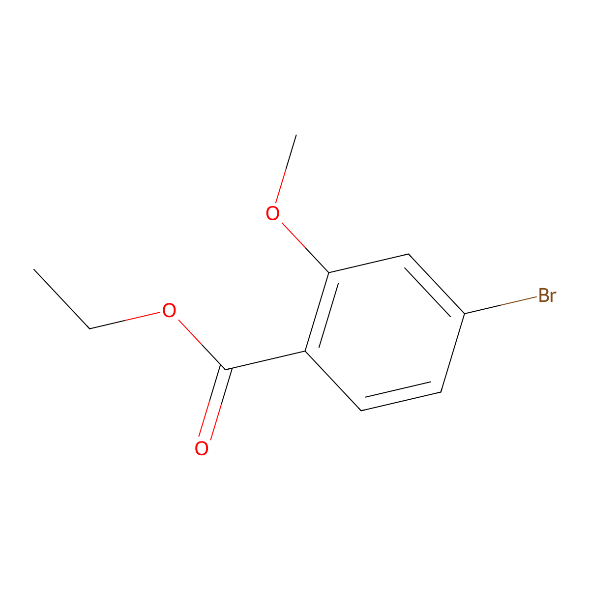 Ethyl 4-bromo-2-methoxybenzoate molecular structure, CAS 1214366-76-3