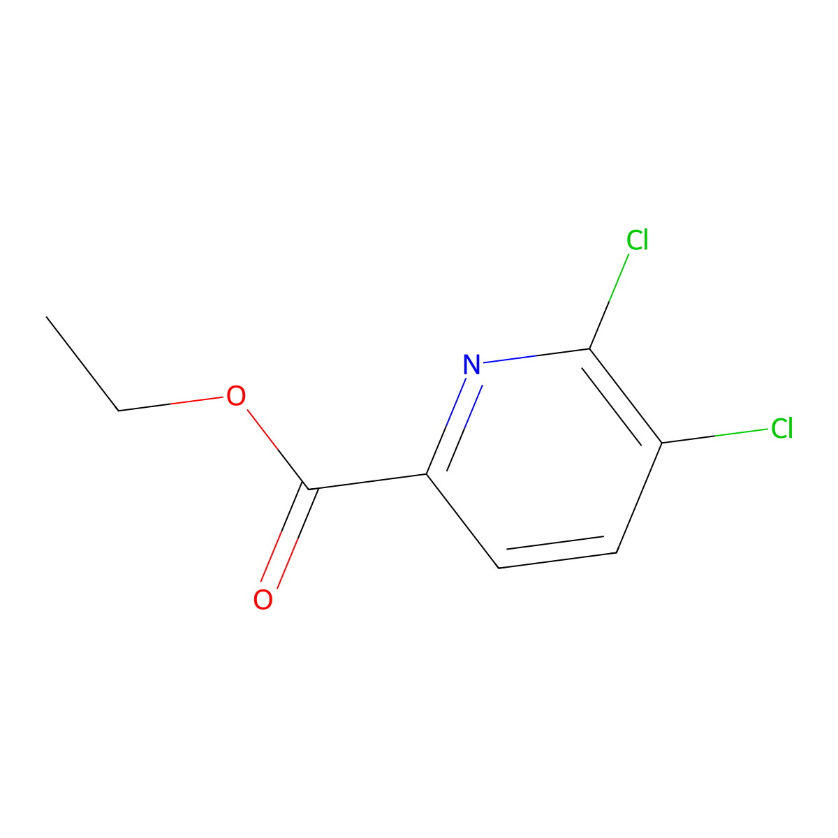 Ethyl 5,6-dichloropyridine-2-carboxylate molecular structure, CAS 1214366-92-3