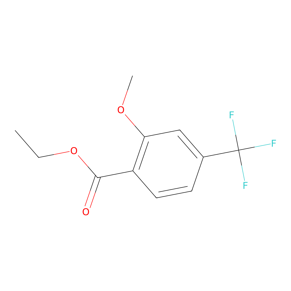 Ethyl 2-methoxy-4-(trifluoromethyl)benzoate molecular structure, CAS 1214367-10-8