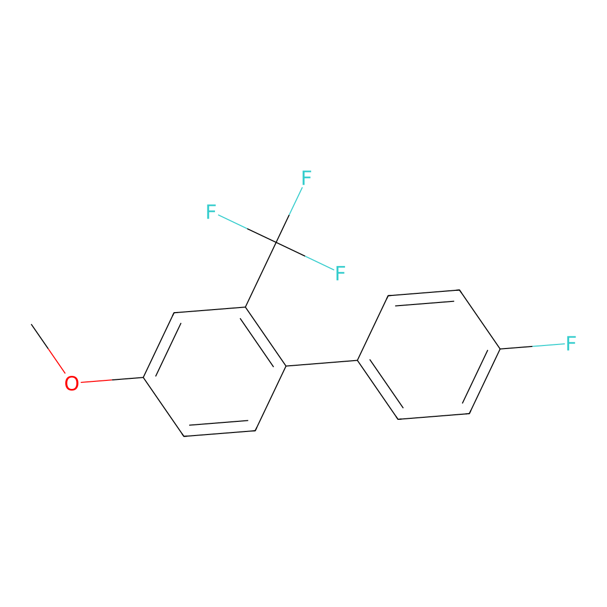 1-(4-Fluorophenyl)-4-methoxy-2-(trifluoromethyl)benzene molecular structure, CAS 1214367-18-6