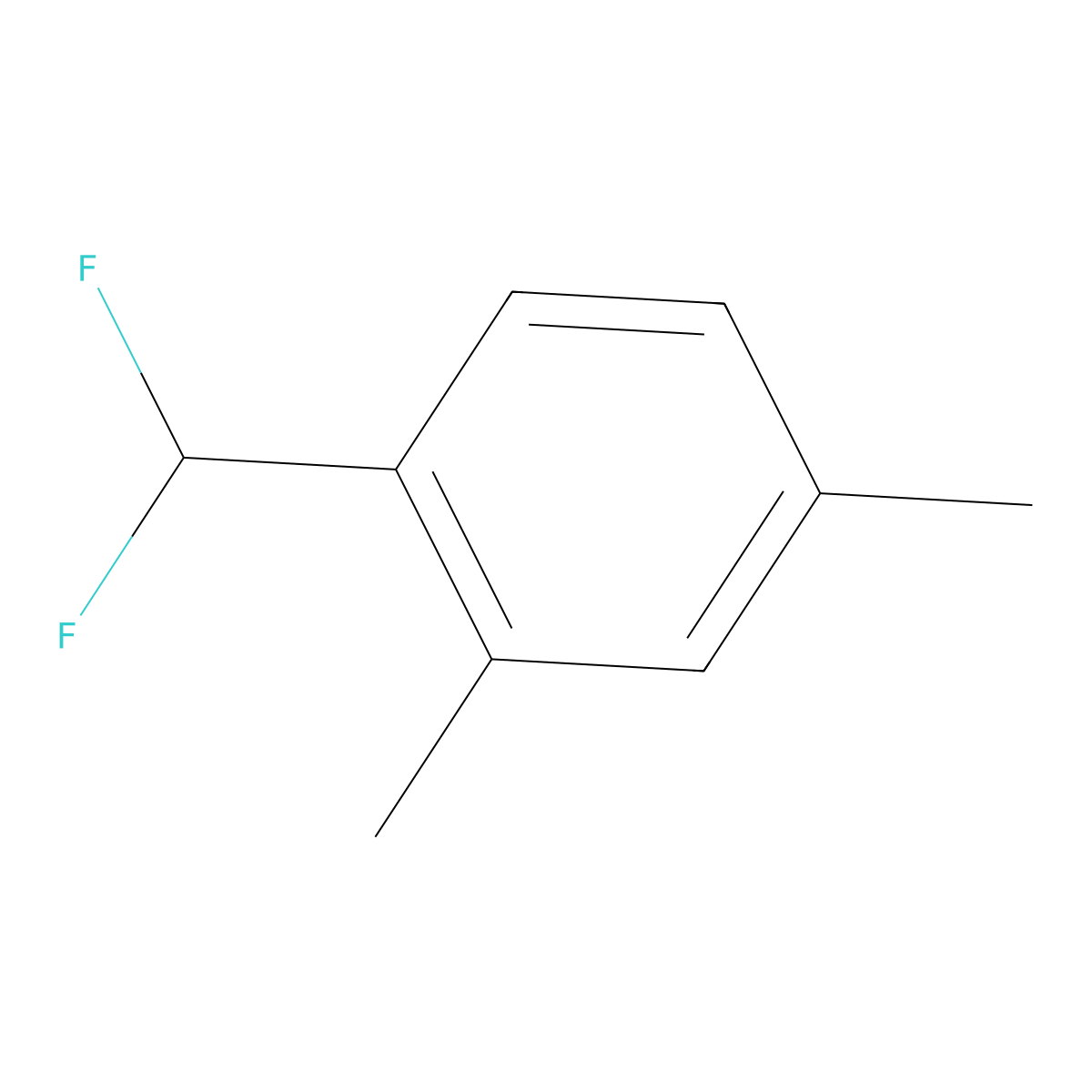 2,4-Dimethyl-1-difluoromethylbenzene molecular structure, CAS 1214367-22-2