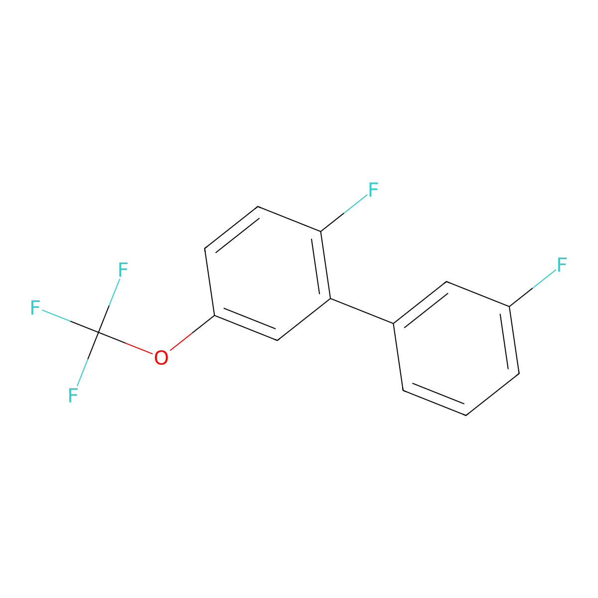 2,3'-Difluoro-5-(trifluoromethoxy)-1,1'-biphenyl molecular structure, CAS 1214367-73-3