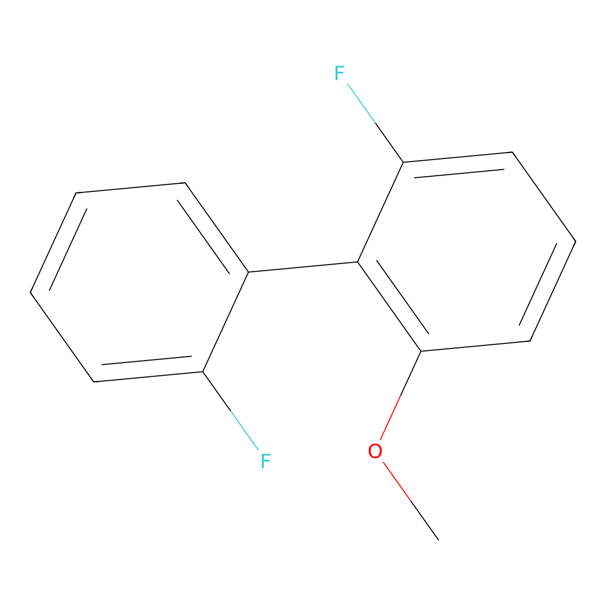 1-Fluoro-2-(2-fluorophenyl)-3-methoxybenzene molecular structure, CAS 1214368-21-4