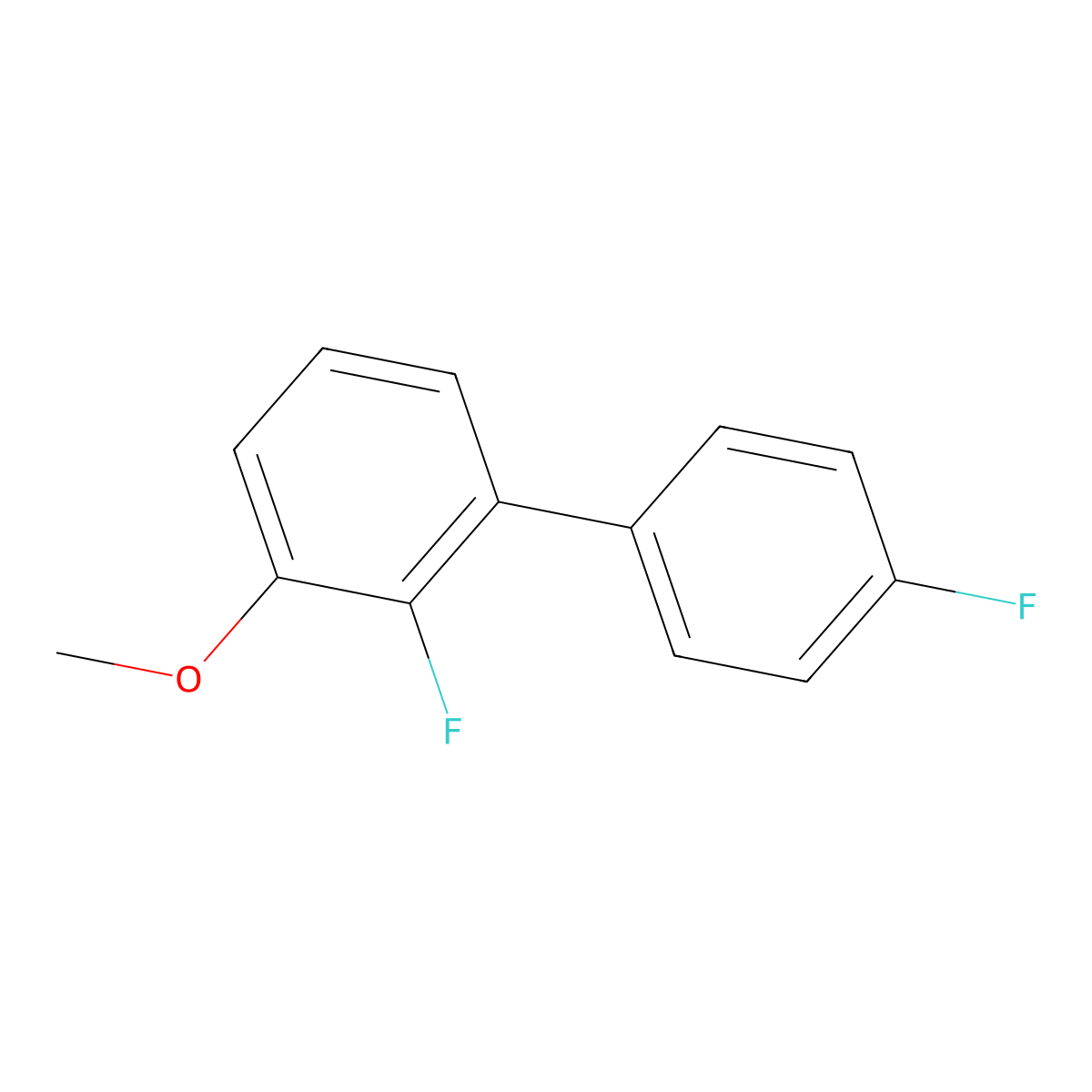 2-Fluoro-1-(4-fluorophenyl)-3-methoxybenzene molecular structure, CAS 1214368-62-3
