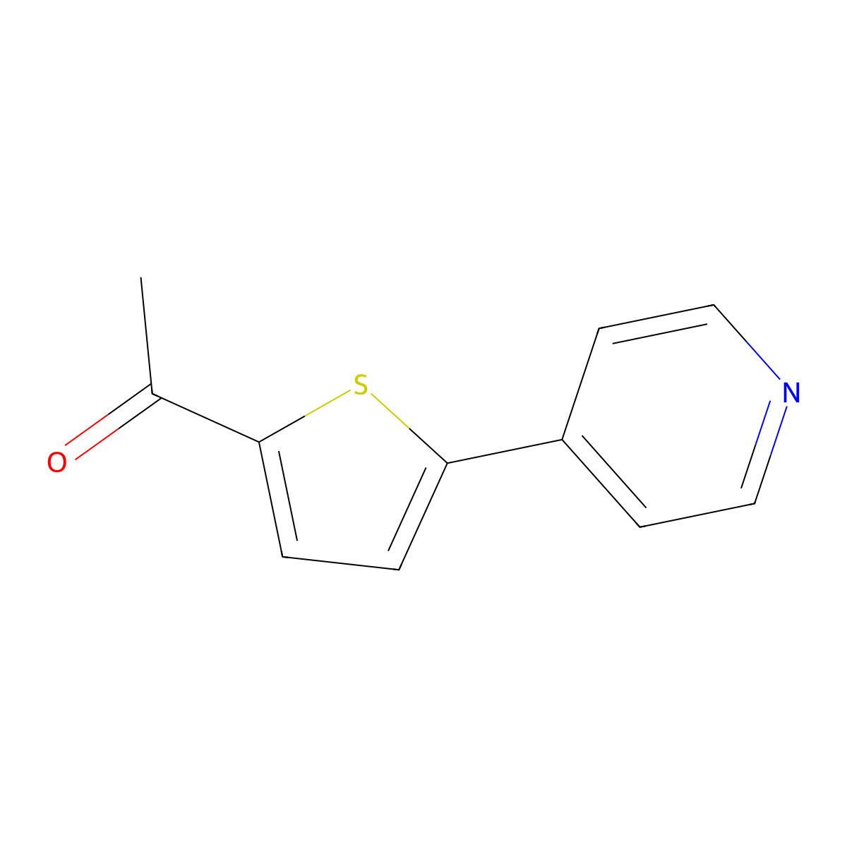 1-(5-Pyridin-4-yl-2-thienyl)ethanone molecular structure, CAS 1214368-91-8
