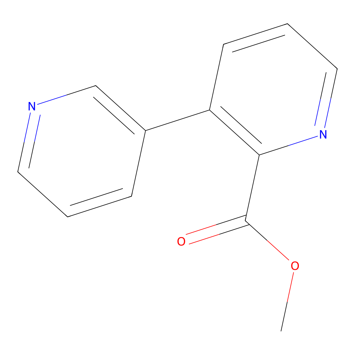 Methyl [3,3'-bipyridine]-2-carboxylate molecular structure, CAS 1214369-07-9