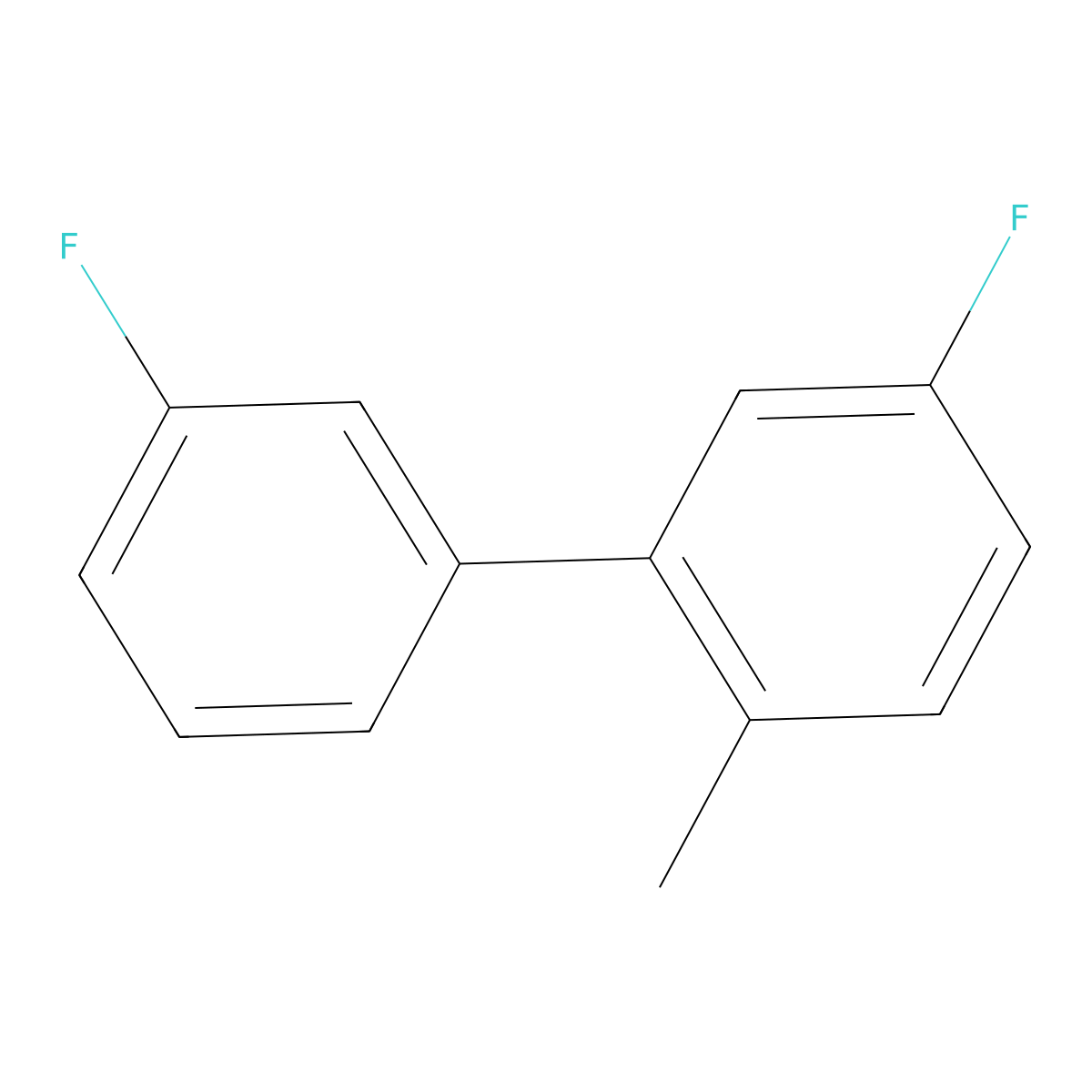 4-Fluoro-2-(3-fluorophenyl)-1-methylbenzene molecular structure, CAS 1214369-16-0
