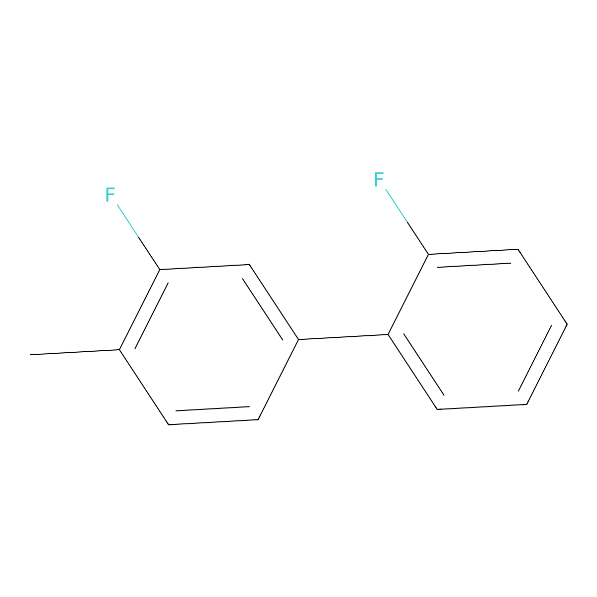 2',3-Difluoro-4-methylbiphenyl molecular structure, CAS 1214369-23-9