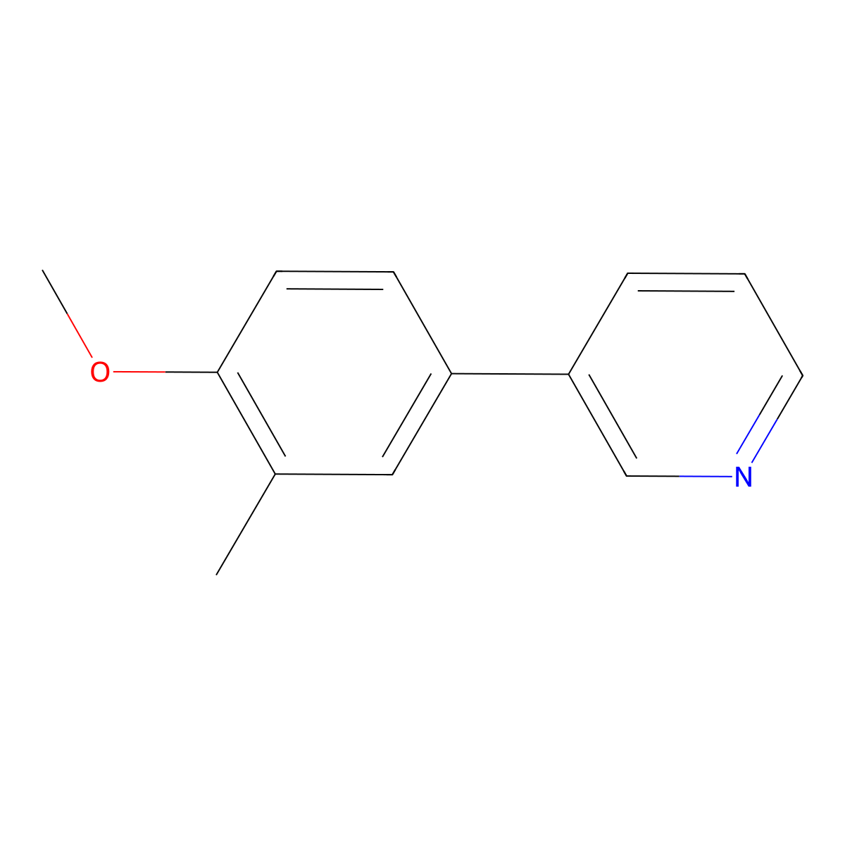 3-(4-Methoxy-3-methylphenyl)pyridine molecular structure, CAS 1214371-07-9