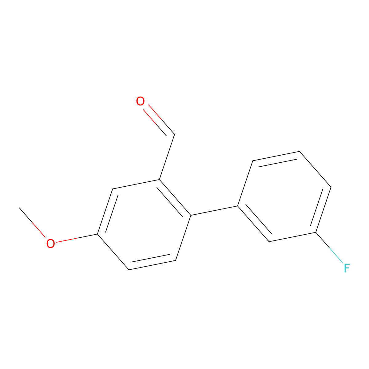 2-(3-Fluorophenyl)-5-methoxybenzaldehyde molecular structure, CAS 1214371-59-1