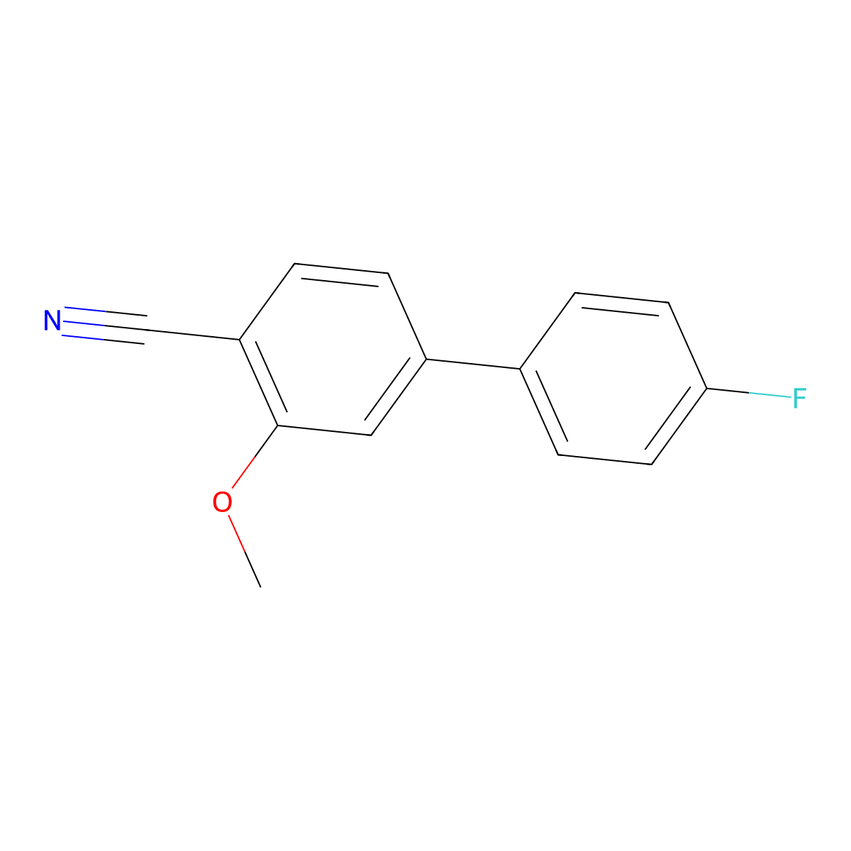 4'-Fluoro-3-methoxybiphenyl-4-carbonitrile molecular structure, CAS 1214371-62-6