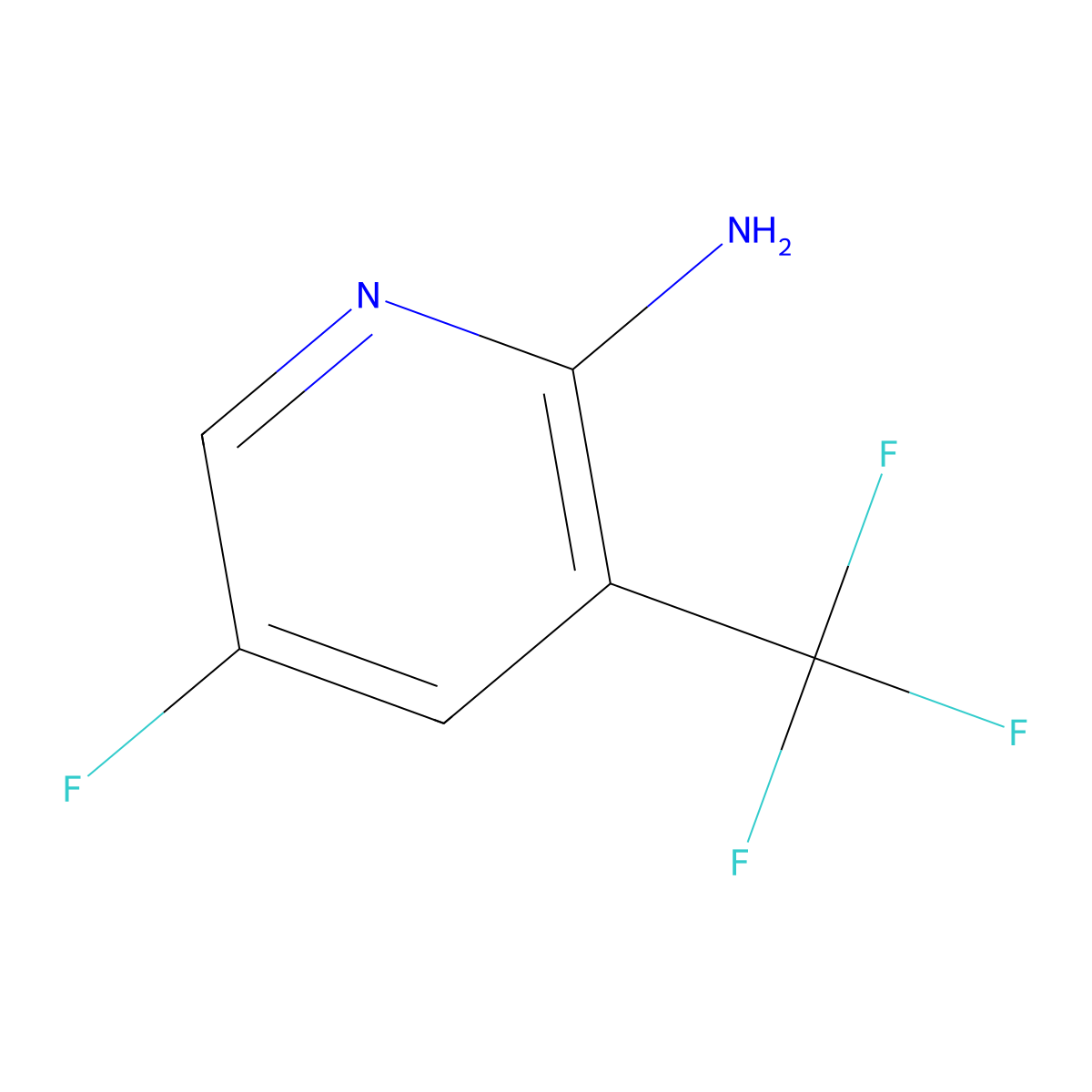 5-Fluoro-3-(trifluoromethyl)pyridin-2-amine molecular structure, CAS 1214372-02-7