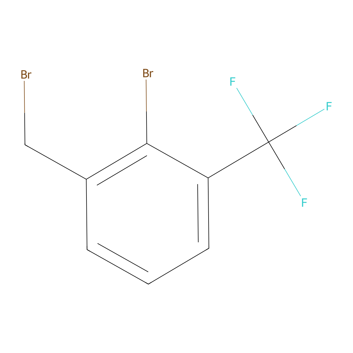 2-Bromo-3-(trifluoromethyl)benzyl bromide molecular structure, CAS 1214372-35-6