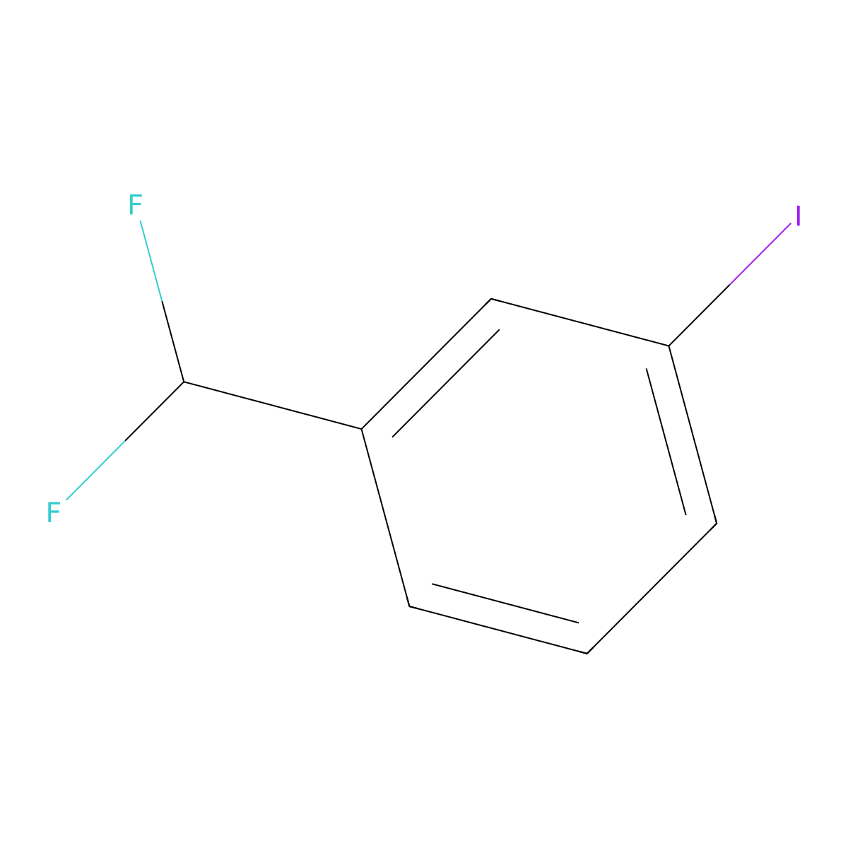 1-(Difluoromethyl)-3-iodobenzene molecular structure, CAS 1214372-71-0