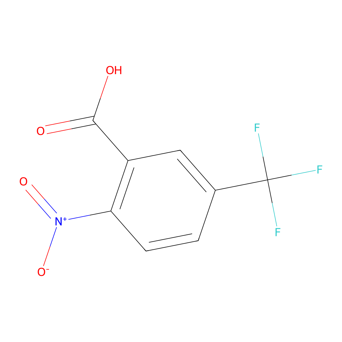 2-Nitro-5-(trifluoromethyl)benzoic acid molecular structure, CAS 1214373-54-2